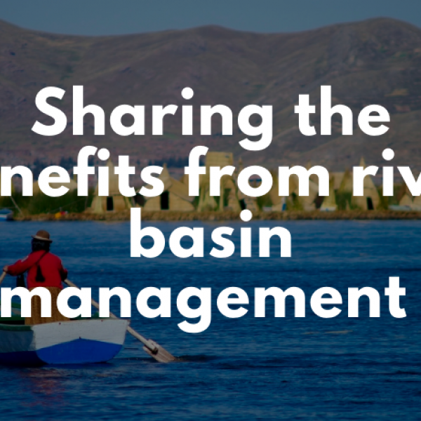 Sharing the benefits from river basin management